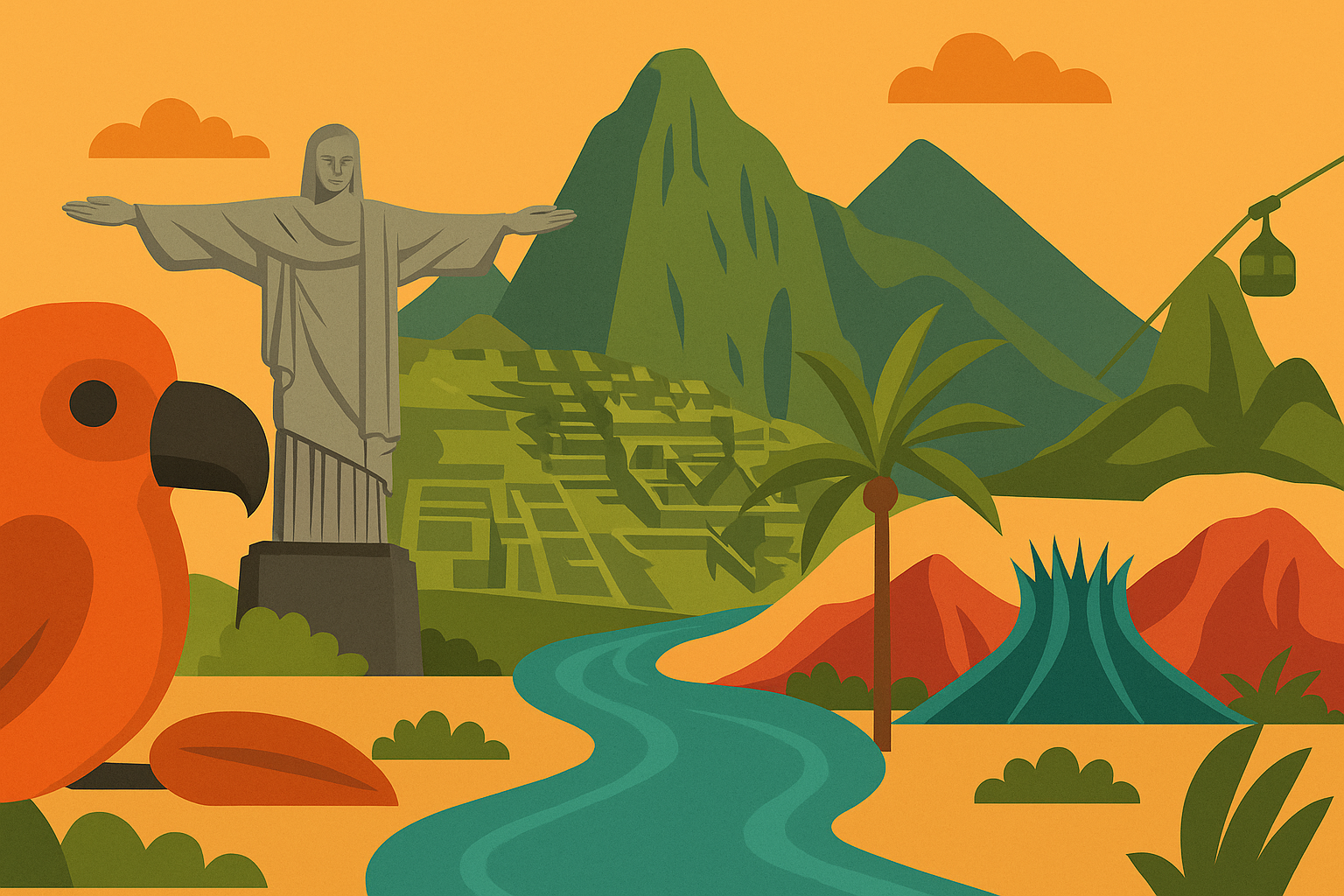 Iconic-South-American-Landmarks-in-Harmony-1.png Latin America Unlimited - 15 Days - Image 1